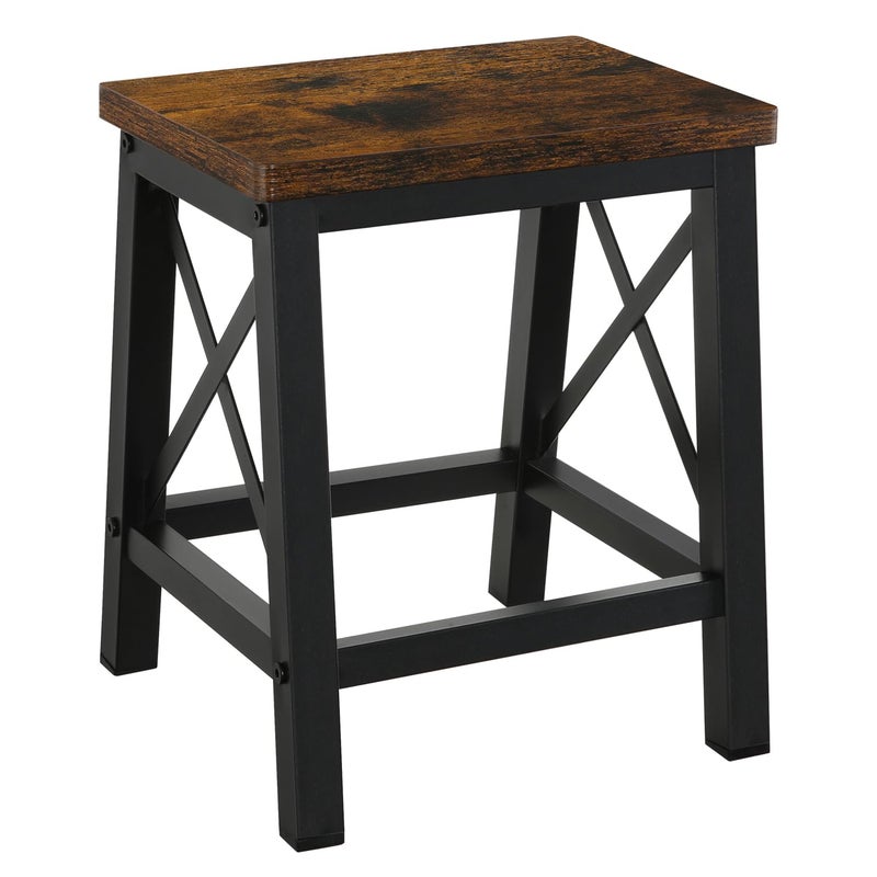YINMIT Step Stools for Adults and Kids, Wooden Small Step Stool with Non-Slip Feet, Rectangular Stepping Stool for High Bed, Using for Bedroom, Kitchen and Living Room, Hold Up to 500 lbs - Image 1