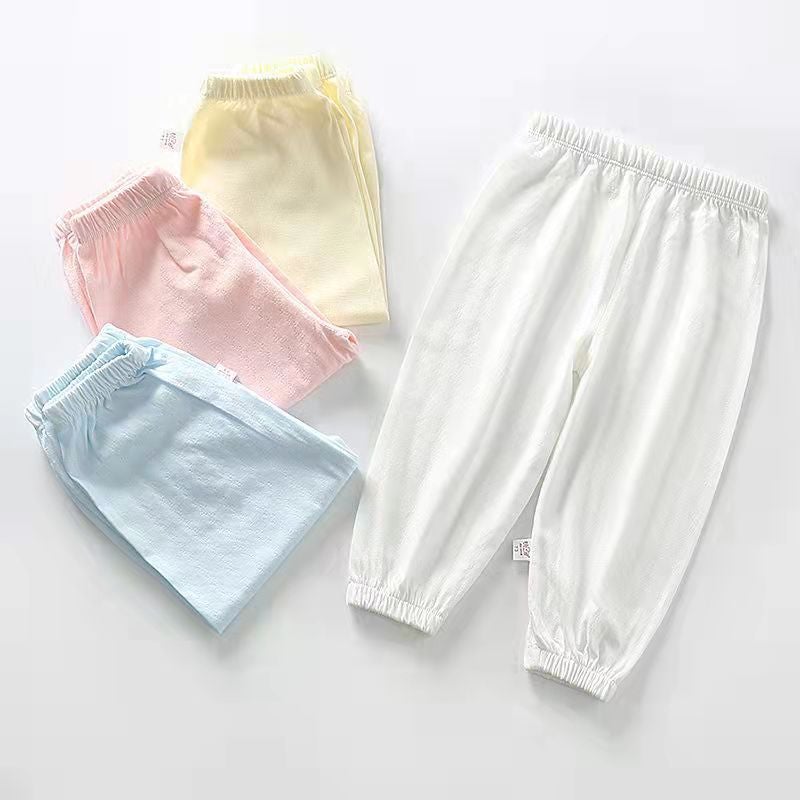 Children'S Anti-Mosquito Pants Summer Thin New Arrival Open Crotch Baby'S Pure Cotton Anti-Mosquito Pants Baby Class A Breathable Loose - Image 2