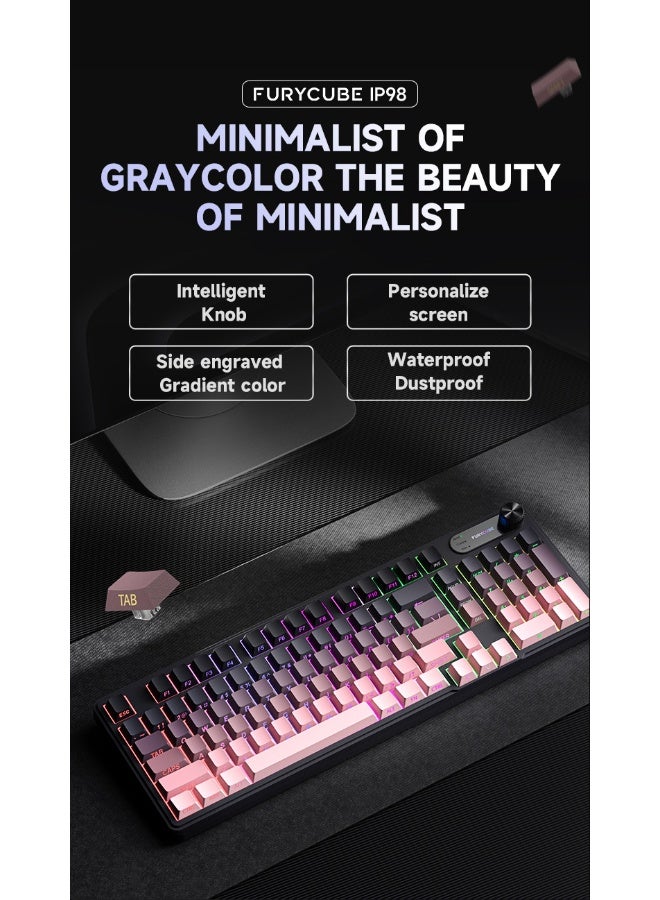 FURYCUBE IP98 Waterproof Mechanical Gaming Keyboard - Washable Mechanical Keyboard with Tactile Feel - Image 2