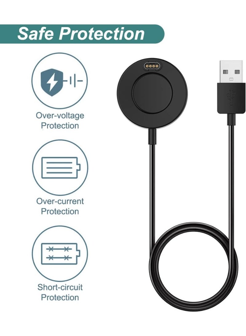 USB-A Round Charging Dock with 1M Cable Replacement Charger for Garmin Fenix 7 / 7X / 6 Pro, Forerunner 245 / 945 / 955, Venu Sq, Vivoactive 4 / 4S, Instinct 2 - Image 5
