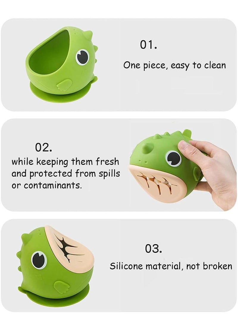 SOLARAE Silicone Snack Cups for Toddlers Baby Container Spill Proof Food Containers for Toddler BPA Free  Dishwasher Safe for Kids - Image 5