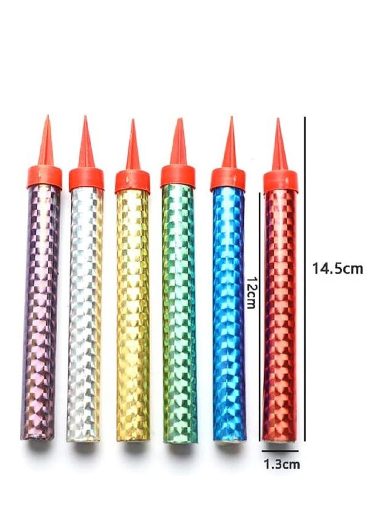 Sparkling Fountain Design Sparkling Cake Candles - Set of 5, 12cm Height, Add a magical and modern touch to birthday parties and other special occasions - Image 2