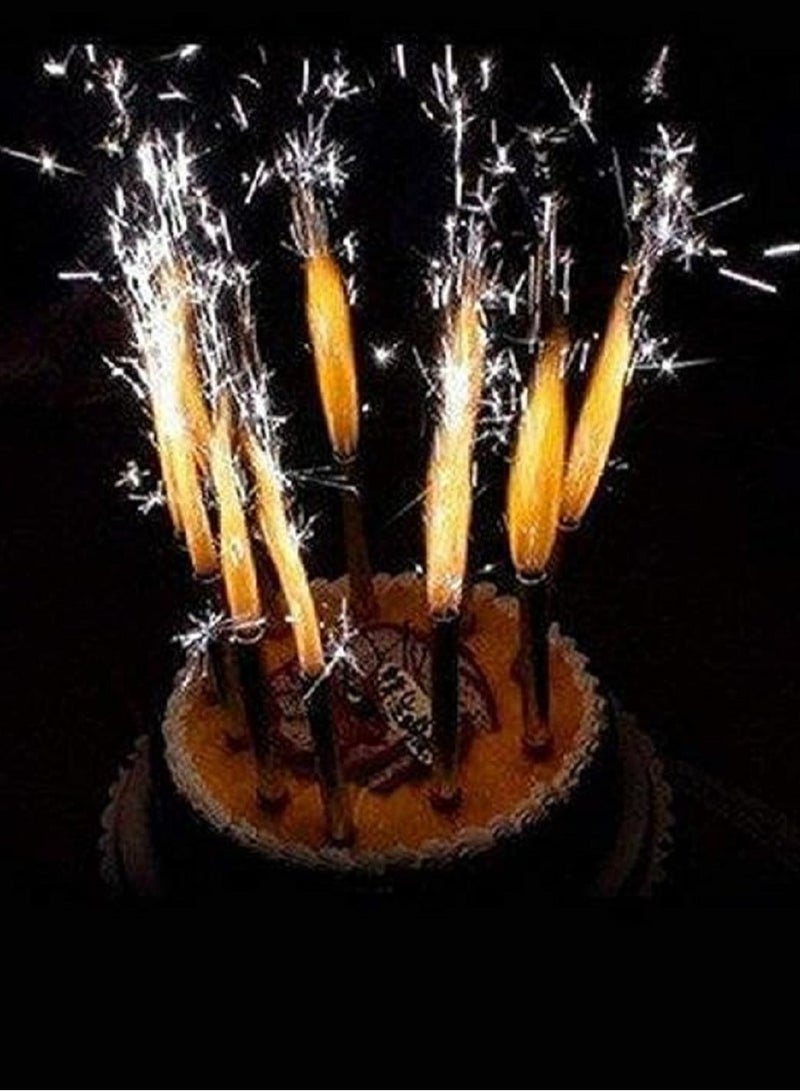 Sparkling Fountain Design Sparkling Cake Candles - Set of 5, 12cm Height, Add a magical and modern touch to birthday parties and other special occasions - Image 4