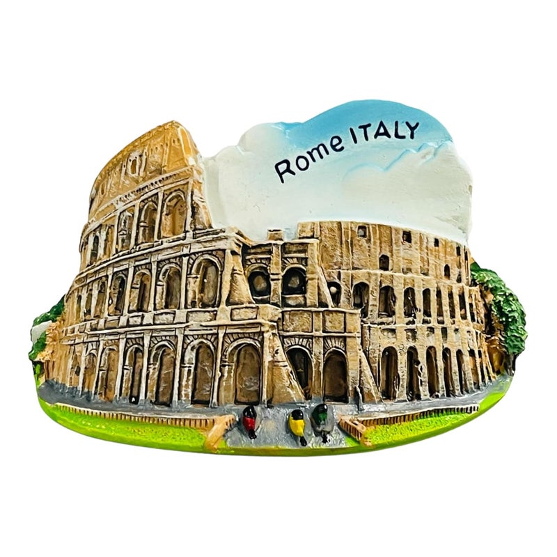 Krisah Fridge Magnet Resin 4D Countries Magnet Gift Souvenir Travel Magnets Beige Rome Italy - Image 1