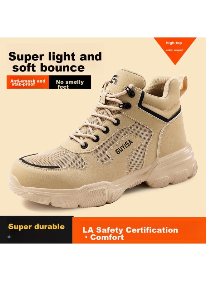 Fumer Fumeier Men's Winter High-top Steel Toe Anti-smashing Anti-piercing Work Safety Shoes F078-1 Size 40  - Image 1