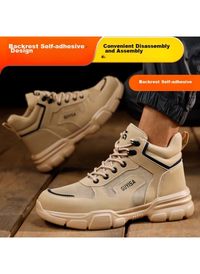 Fumer Fumeier Men's Winter High-top Steel Toe Anti-smashing Anti-piercing Work Safety Shoes F078-1 Size 40  - Image 2