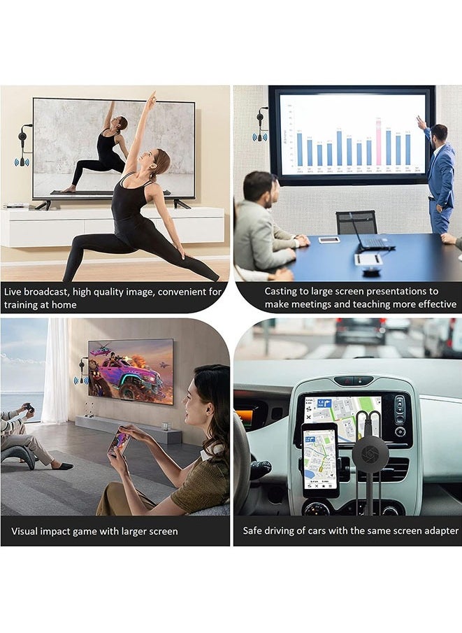FASHION MANIA - Wireless HDMI Display Adapter WiFi Screen Cast Mirroring Media Streaming Dongle Receiver for Phone/PC/Tablet to HD Display TV Projector - Image 1