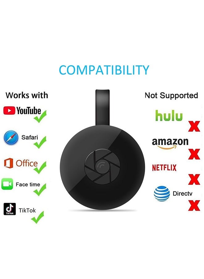 FASHION MANIA - Wireless HDMI Display Adapter WiFi Screen Cast Mirroring Media Streaming Dongle Receiver for Phone/PC/Tablet to HD Display TV Projector - Image 1