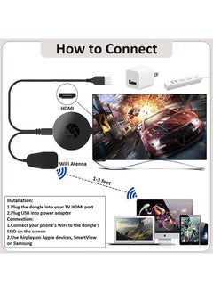 Wireless HDMI Display Adapter WiFi Screen Cast Mirroring Media Streaming Dongle Receiver for Phone/PC/Tablet to HD Display TV Projector - pzsku/Z7B8AC40A13290EAABC0AZ/45/_/1725274219/1a78bdd4-a7e8-4c4d-872f-c9bb37421f92