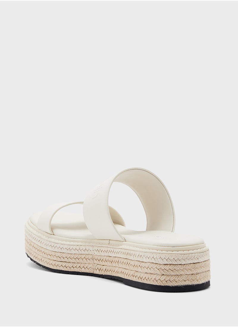 CALVIN KLEIN FLATFORM WEDGE SLIDES  - Image 2