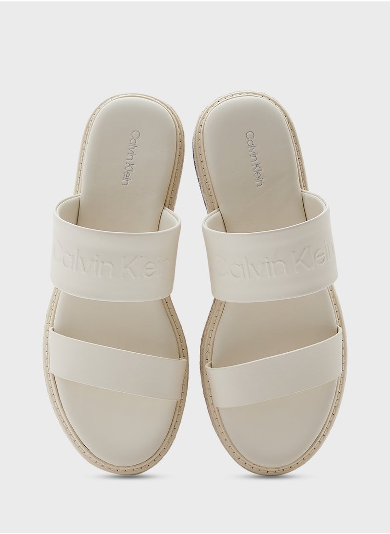 CALVIN KLEIN FLATFORM WEDGE SLIDES  - Image 4