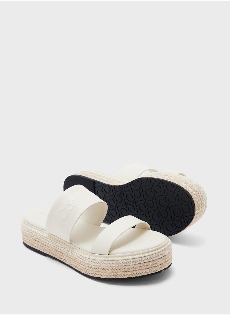 CALVIN KLEIN FLATFORM WEDGE SLIDES  - Image 3