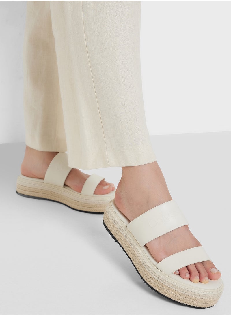CALVIN KLEIN FLATFORM WEDGE SLIDES  - Image 5