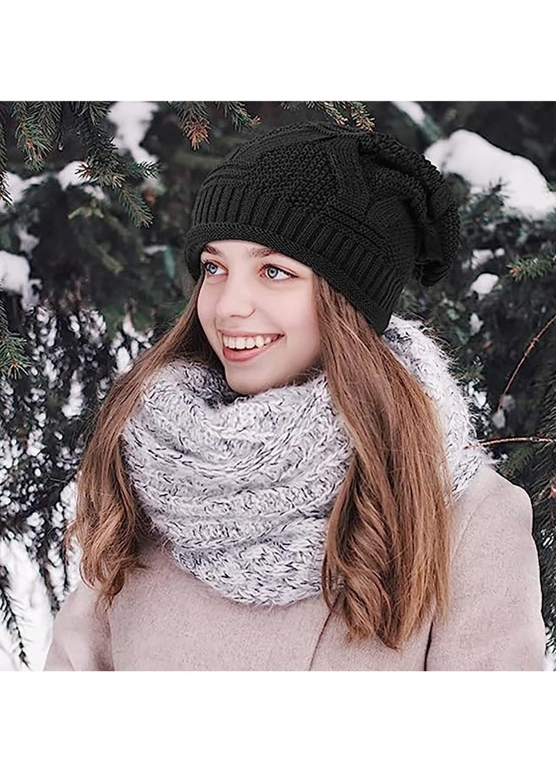 SYOSI High quality soft material The baggy slouchy beanie hats are made of 100% acrylic High quality material comfortable breathable and excellent elasticity Soft and lightweight - Image 2