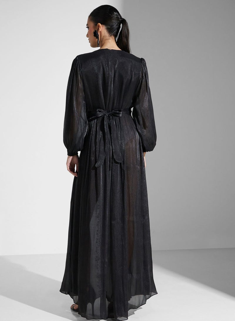 Embellished Chiffon Dress