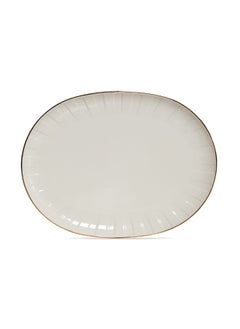 Absolute Oval Platter, Off-White And Gold - 36 Cm - pzsku/Z7B8AEE3073C59EBC8BD1Z/45/_/1736868182/27036fa1-8697-4179-9413-8a91e1a5f313