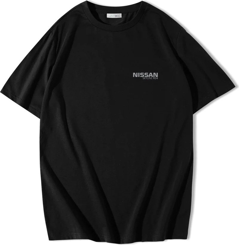 BRZ Collection Unisex Oversize Nissan Skyline Gt-R R-34 Bullet T-Shirt