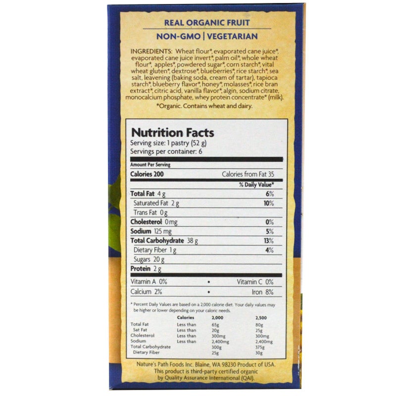 Nature's Path Organic Toaster Pastries Blueberry Frosted -- 11 oz - Image 2