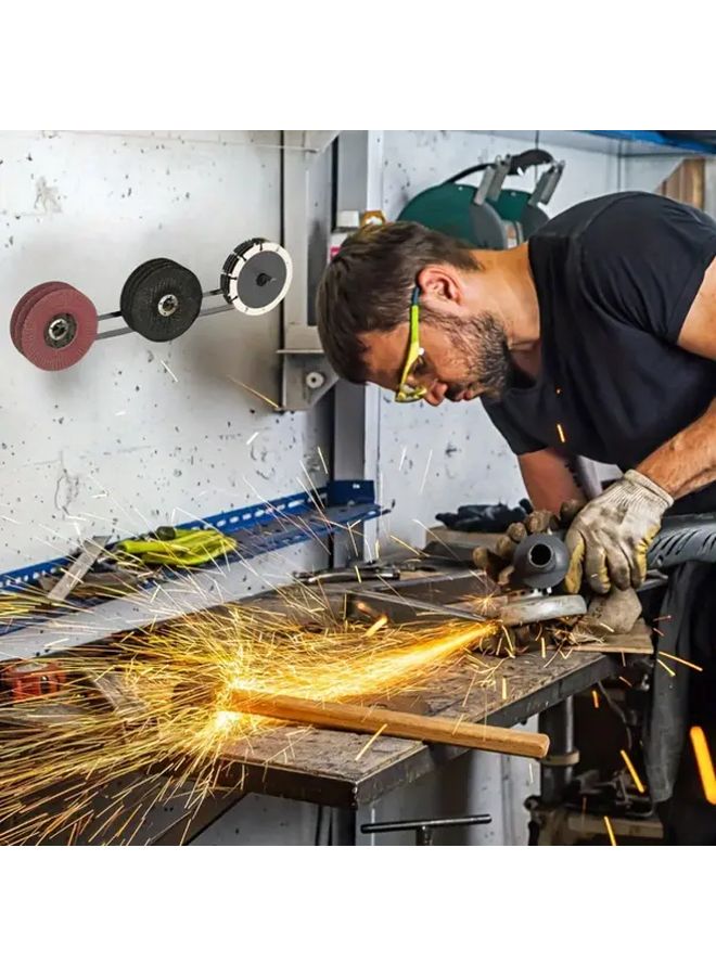 Black Wall Mounted Metal Grinding Disc And Cutting Wheel Storage Rack 1pc - Image 3