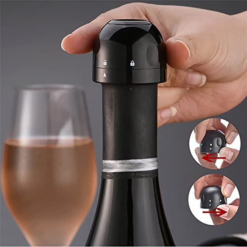 Trifecta 2-in-1 Bottle Stoppers Set, Contains Champagne Stopper and Wine Bottle Closure,Food Grade Silicone Caps for Champagne Cava Prosecco and Sparkling, Resuable Sealer(Pack of 2) - Image 3
