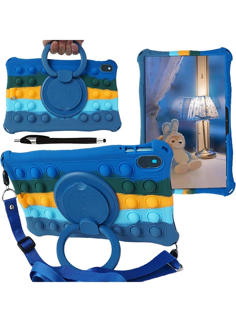 VKL Case Compatible with HONOR Pad 8 12 inch 2022 Released (HEY-W09),with 360 Rotating Handle Stand Case Shockproof Cover with Shoulder Strap/Pencil Holder/Stylus, Color-3 - Image 1
