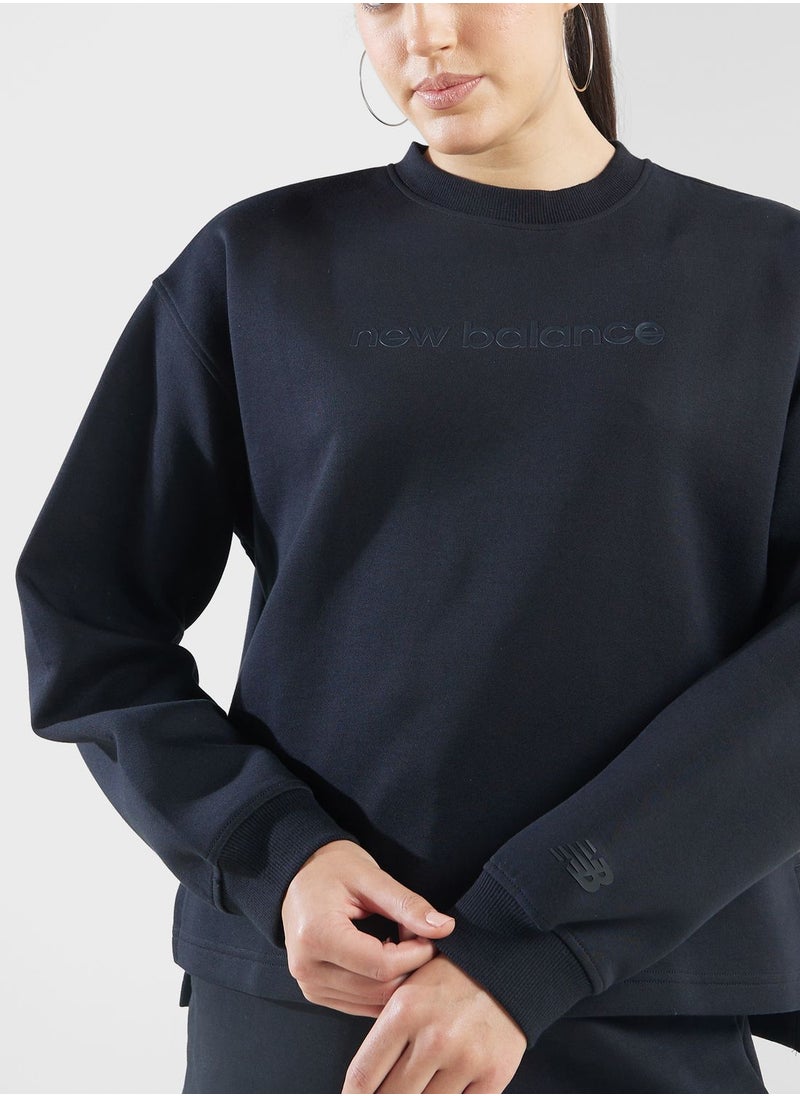 New Balance سويت شيرت فائق الكثافة ثلاثي الحياكة  - Image 3