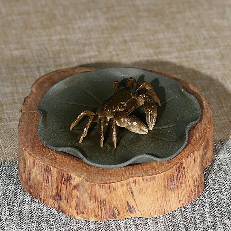 LYART Color Changeable Tea Pet Cute and Fine Kung Fu Zisha Tea Pet for Tearoom Ornament Accessories Gift for Tea Lover (Crab) - Image 5