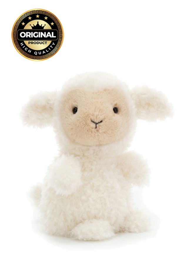 Jellycat Little Lamb Plush – Soft Stuffed Toy with Cordy Legs, Cute Valentine’s Gift for Kids & Adults, Collectible Jellycat, 18cm - Image 1