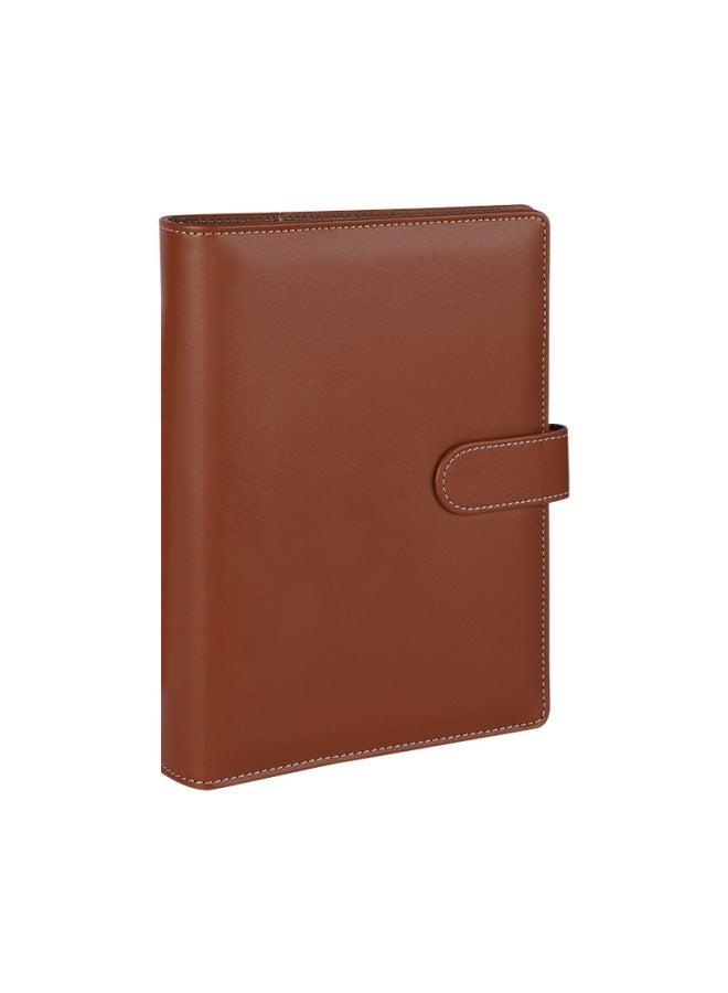 HONGYANG A5 Loose-leaf Folder Zipper Bag Macaron Notebook Leather Pu Loose-leaf Book Cash Budget Journal Book - Image 1