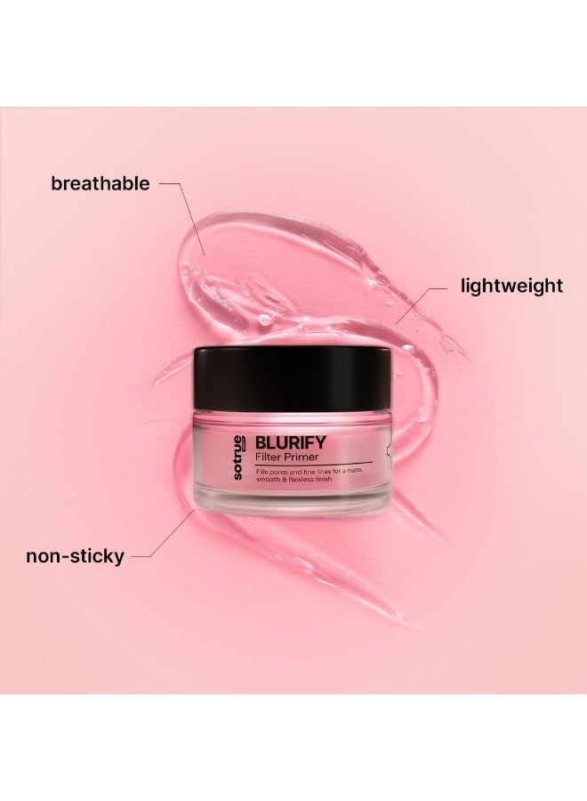 So True Sotrue Blurify Filter Face Primer | Instantly Blurs Fine Lines, Wrinkles & Pores | Hydrating, Lightweight & Non-Sticky | For Flawless & Smooth Makeup Base | Cruelty-Free - 15gm - Image 4