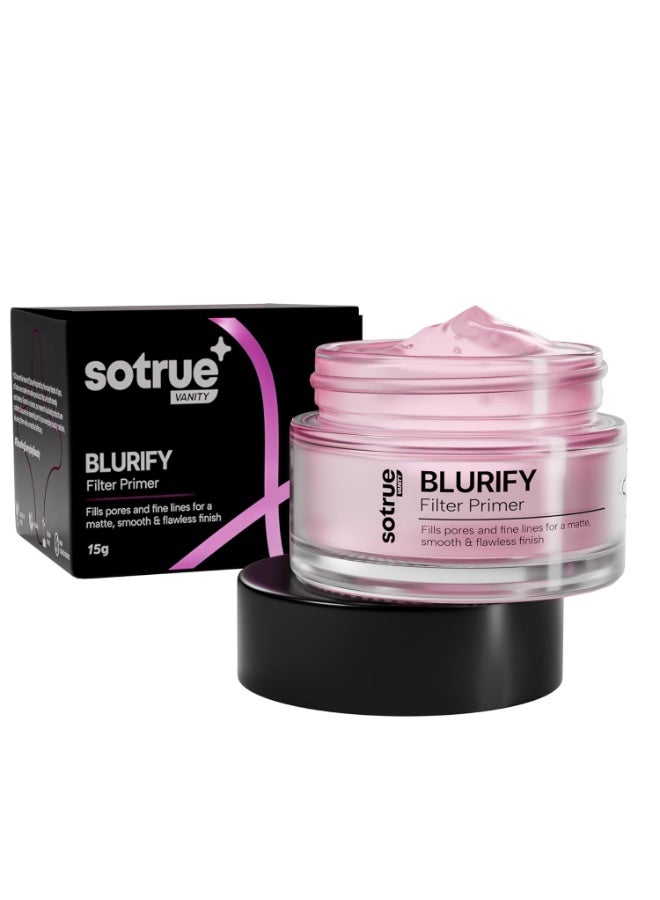 So True Sotrue Blurify Filter Face Primer | Instantly Blurs Fine Lines, Wrinkles & Pores | Hydrating, Lightweight & Non-Sticky | For Flawless & Smooth Makeup Base | Cruelty-Free - 15gm - Image 1