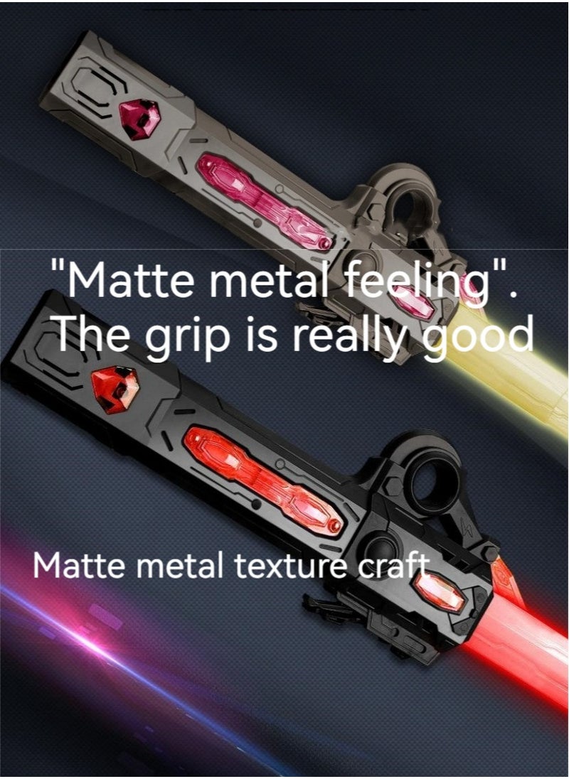 M MIAOYAN M MIAOYAN new toy laser sword Star Wars laser sword shape toy finger rotating seven-color light band music retractable luminous toy sword  - Image 3