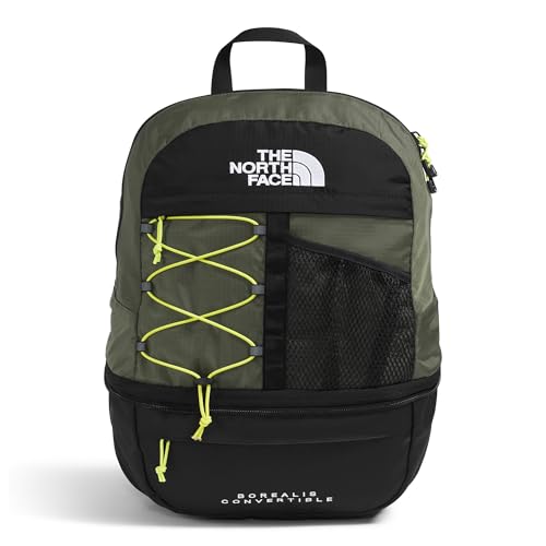 THE NORTH FACE Borealis Convertible Pack | Commuter Laptop Backpack with Removable Lumbar Pack, Water Repellent Finish, New Taupe Green/TNF Black/Fizz Lime, One Size - Image 1