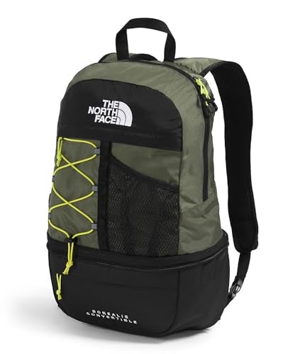 THE NORTH FACE Borealis Convertible Pack | Commuter Laptop Backpack with Removable Lumbar Pack, Water Repellent Finish, New Taupe Green/TNF Black/Fizz Lime, One Size - Image 2