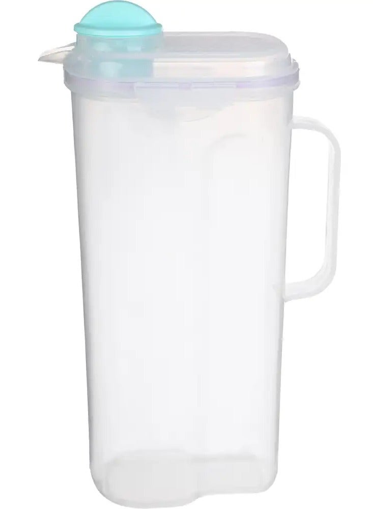 favilla Clear Plastic Jug with Clip Lid - 2L - Multicolor - Image 4