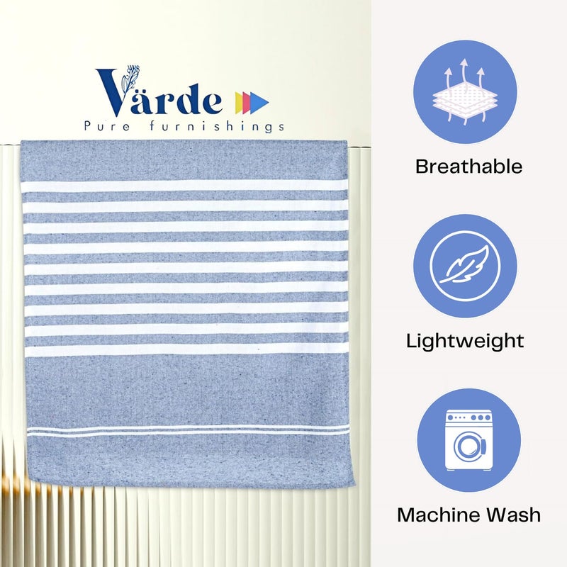 Värde Premium Hand Towels | 180 GSM Cotton Hand Towels | Hand Towel Set of 5 | Hand Towel for Gym | Soft Towels | Size 16W x 25L (Multicolor, Pack of 5) - Image 3