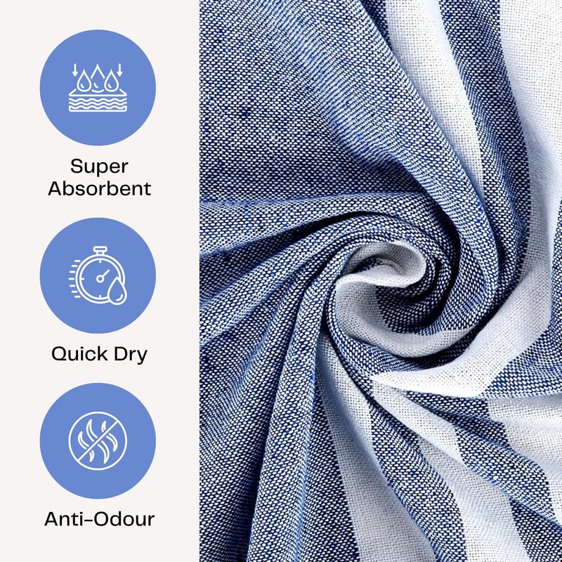 Värde Premium Hand Towels | 180 GSM Cotton Hand Towels | Hand Towel Set of 5 | Hand Towel for Gym | Soft Towels | Size 16W x 25L (Multicolor, Pack of 5) - Image 4