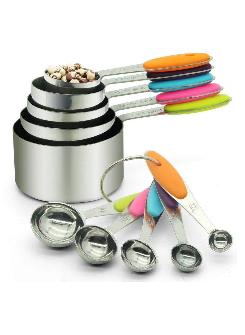 سكاي تاتش 10 قطعة كوب قياس وملعقة فولاذية - Image 1