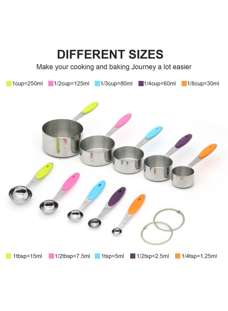 سكاي تاتش 10 قطعة كوب قياس وملعقة فولاذية - Image 5