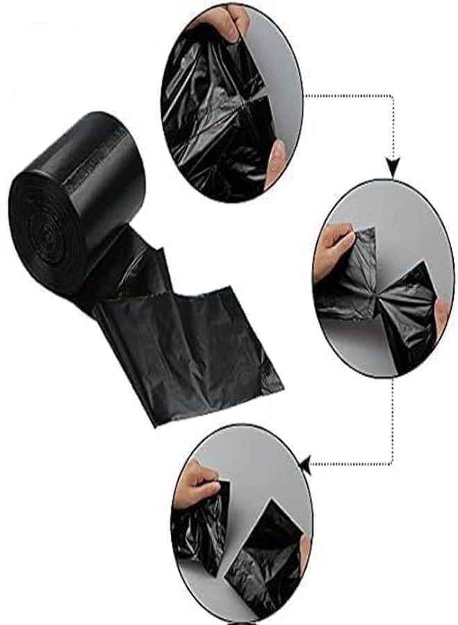 HAAD VAID Garbage Bags Medium 19x21 cm, Black Waste Disposal Bags, Strong & Leak-Resistant Dustbin Liners for Home, Kitchen & Office (30 Bags/Pack) (Pack of 4) - Image 3