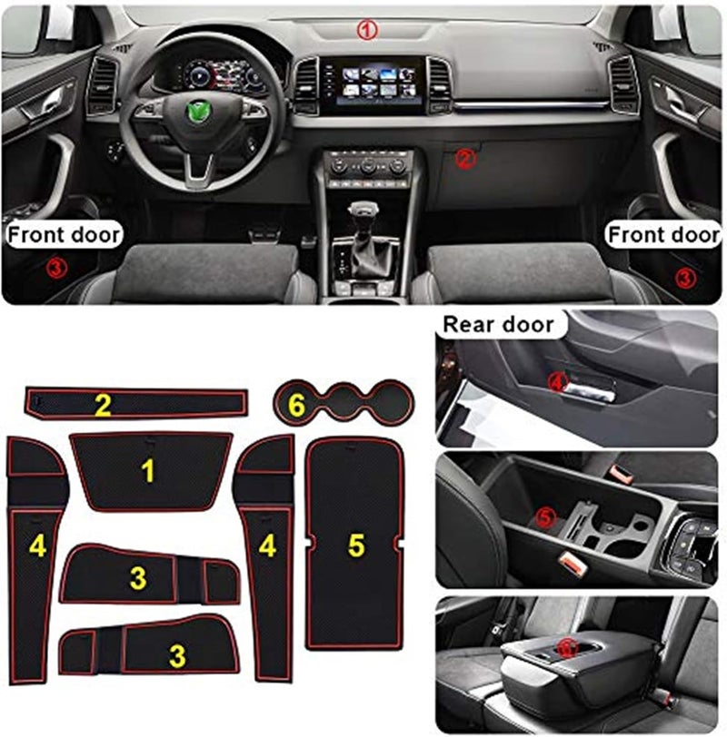Wivplex Non-Slip Rubber Mats for Karoq (2017-2023) - Image 2