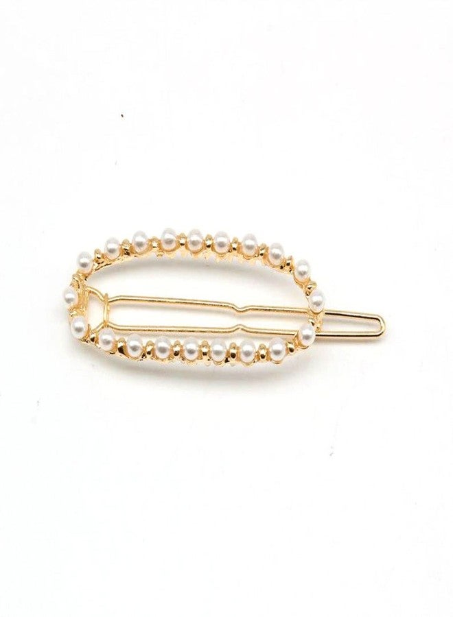DealFry Popular Korean Fashion Imitiation Pearl Hair Clip Snap Barrettes Women Girl Handmade Pearl Flowers Hair Headwear Accessories Styling Tool for Party Wedding (12 Pcs) - Image 4