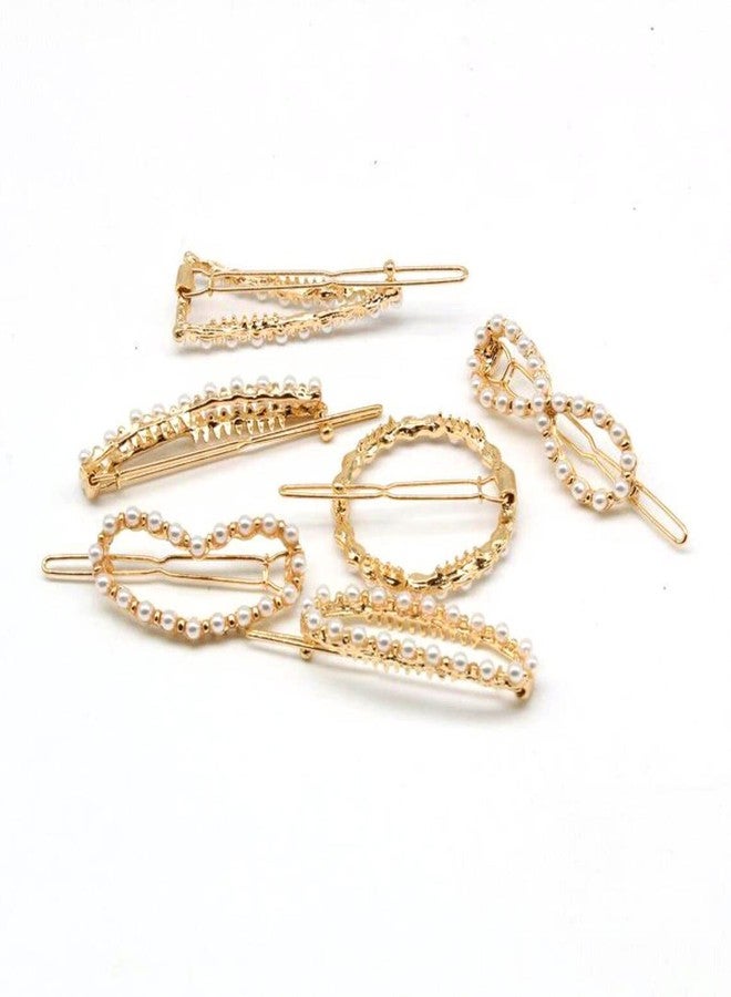 DealFry Popular Korean Fashion Imitiation Pearl Hair Clip Snap Barrettes Women Girl Handmade Pearl Flowers Hair Headwear Accessories Styling Tool for Party Wedding (12 Pcs) - Image 5