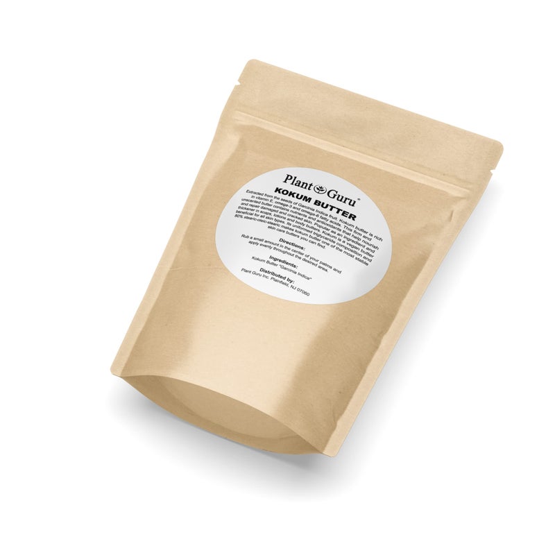 Plant Guru Raw Kokum Butter 1 lb. Bar 100% Pure Natural - Great for Skin, Body and Hair Moisturizer, DIY Creams, Balms, Lotions and Soap Making. - Image 3