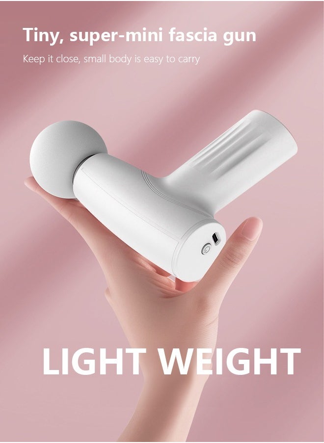 Occuwzz OCCUWZZ Mini Massage Gun for Pain Relief | Ultralight Portable Rechargeable Fascia Gun for Back & Muscle Recovery | White, Quiet & Powerful, Ideal for Home & Travel Use  - Image 4
