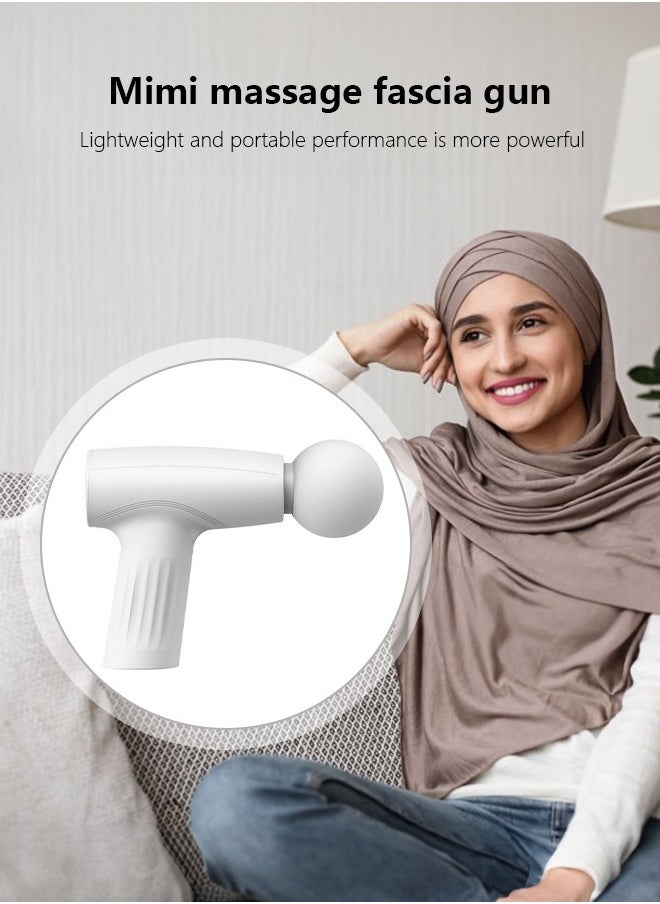 OCCUWZZ Mini Massage Gun for Pain Relief | Ultralight Portable Rechargeable Fascia Gun for Back & Muscle Recovery | White, Quiet & Powerful, Ideal for Home & Travel Use - pzsku/Z7B8B73D5ADD0B9A79F28Z/45/_/1736770413/56021254-60d0-4abd-a9ba-454544698412