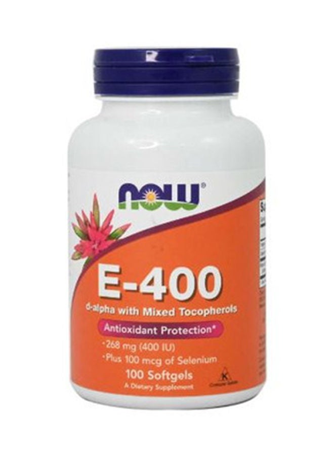 now Natural E-400 Antioxidant Protection 100 Softgel