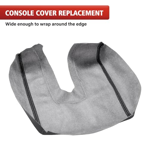 KBH Car Center Console Cover Replacement for Toyota Tundra 2014 2015 2016 2017 2018 2019 2020 2021, Vinyl Leather Armrest Uhpholstery, Anti-Scratch, Black (Leather Part Only) - Image 3