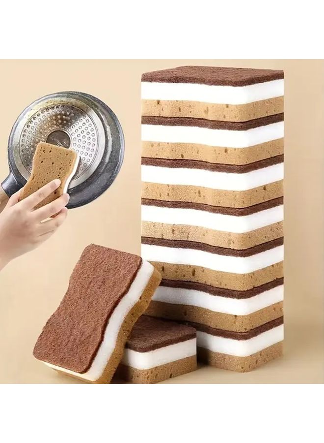 2pcs Multi Functional Three Layer Sponges Long Lasting Scratch Free Highly Absorbent - Image 2