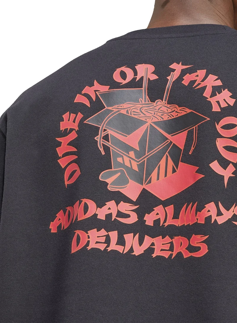 Adidas  Food Noodle Graphic Sweatshirt for Men | Best Price UAE